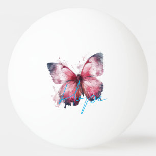 Balle De Ping Pong Papillon rose Hope inspirationnel