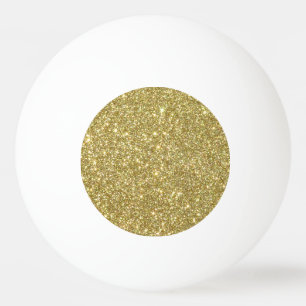 Balle De Ping Pong Parties scintillant dorée brillante