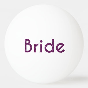 Balle De Ping Pong Parties scintillant mariée violet