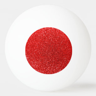 Balle De Ping Pong Parties scintillant rouge néon