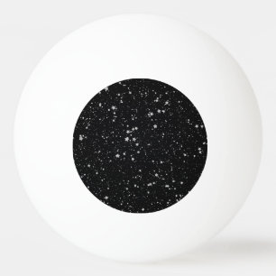 Balle De Ping Pong Parties scintillantes Stars2 - Noir argenté