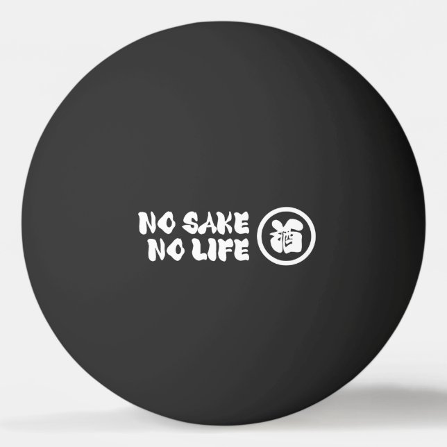 BALLE DE PING PONG PAS DE VIE SAINE (Devant)