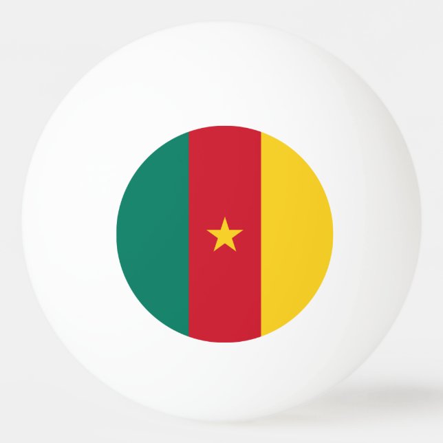 Balle De Ping Pong Patriotic Cameroon (Dos)