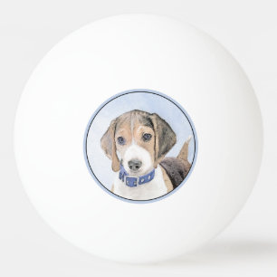 Balle De Ping Pong Peinture beagle - Cute Original Chien Art