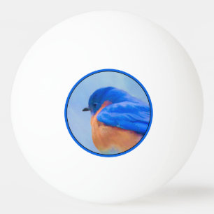 Balle De Ping Pong Peinture Bluebird - Art original pour oiseaux