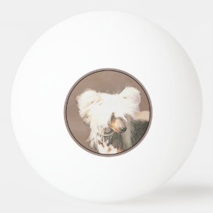 Balle De Ping Pong Peinture Chinoise sans cheveux peint art original 