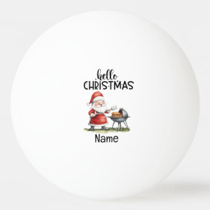 Balle De Ping Pong Père Noël et barbecue de Noël