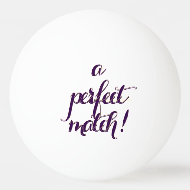 Balle De Ping Pong Perfect Match  (Devant)