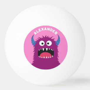 Balle De Ping Pong Personnaliser le Monstre Violet