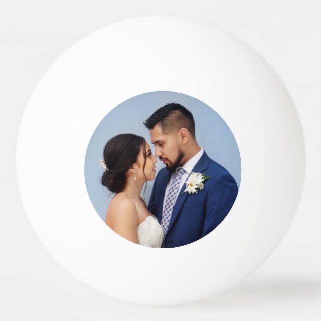 Balle De Ping Pong Photo du Mariage customisé Couple (Devant)