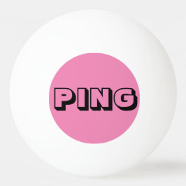 Balle De Ping Pong "Ping and Pong on rose" Abstrait Ping Pong Ball