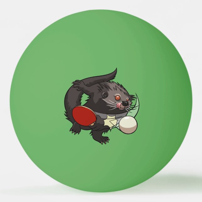 Balle De Ping Pong Ping Pong Binturong Tennis Lecteur Bearcat (Devant)