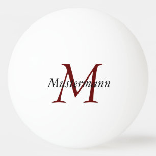 Balle De Ping Pong Ping-pong personnalisé avec monogramme