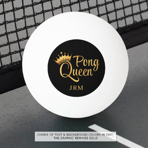 Balle De Ping Pong Ping Pong Queen Black Gold Nom