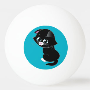Balle De Ping Pong Ping-pong triste de chaton