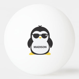 Balle De Ping Pong Pingouin cool de nom personnalisé