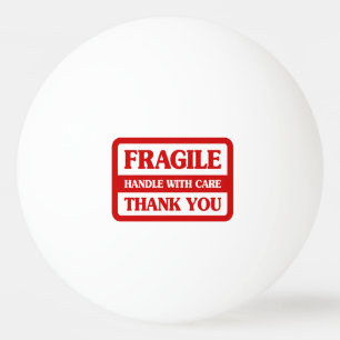 Balle De Ping Pong Poignée Fragile Avec Soin