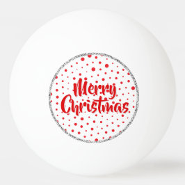 Balle De Ping Pong Pois moderne élégant - personnaliser Rouge BG