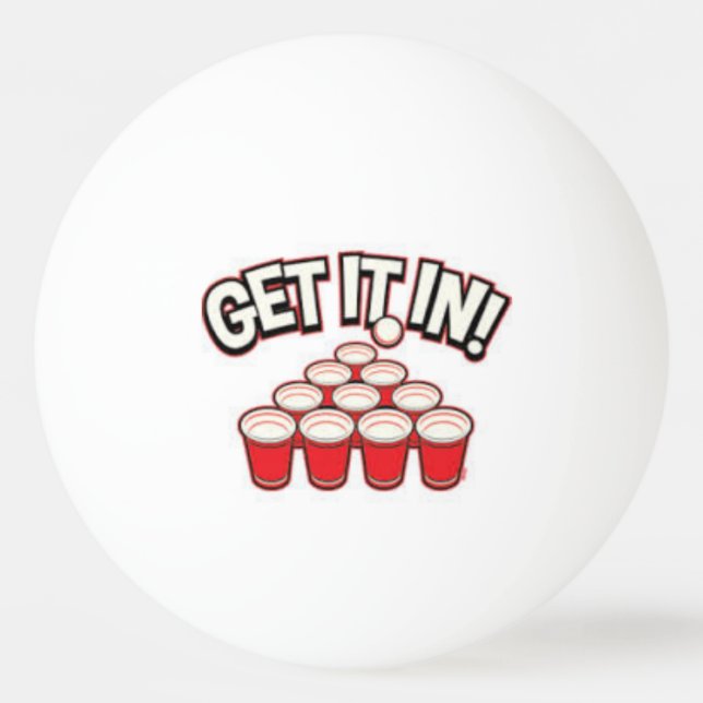 Balle De Ping Pong Pong de bière (Devant)