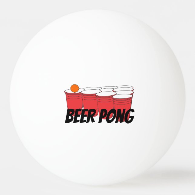 Balle De Ping Pong Pong de bière (Devant)