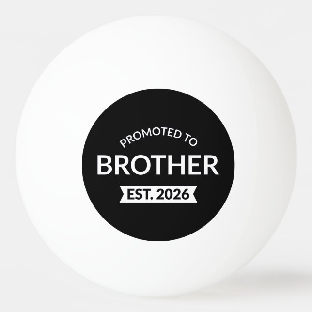 Balle De Ping Pong Promu À Frère Est. 2026 II (Devant)