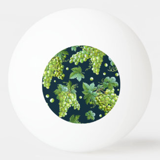 Balle De Ping Pong Raisin vert : Aquarelle Motif foncé