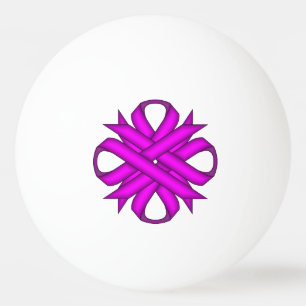 Balle De Ping Pong Ribbon de Clover violet par Kenneth Yoncich