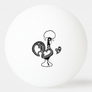 Balle De Ping Pong Rooster portugais de la chance