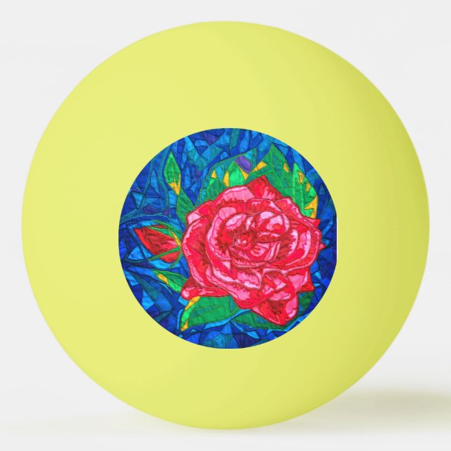 Balle De Ping Pong Rose (Devant)