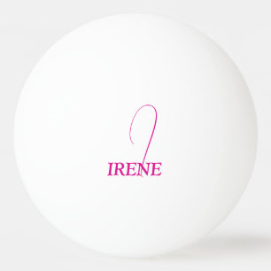 Balle De Ping Pong Rose Chaude Monogrammée