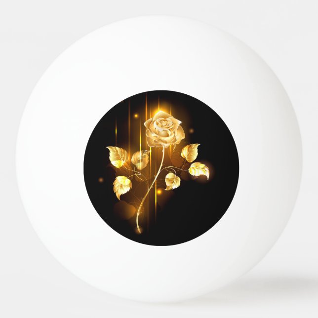 Balle De Ping Pong Rose d'or ( rose d'or ) (Devant)