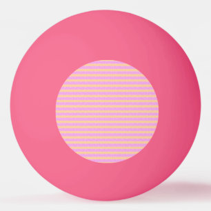 Balle De Ping Pong Rose Géométrique