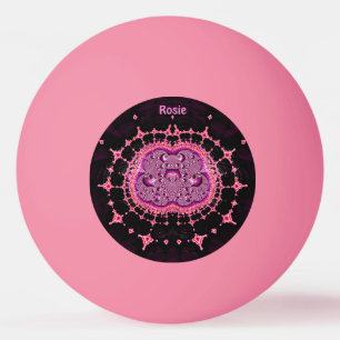 Balle De Ping Pong ROSIE ~ Facile à reconnaître ~ PURPLE ROSE ~