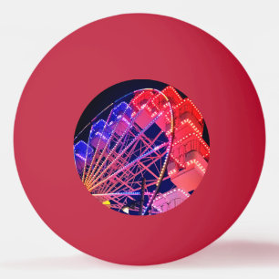 Balle De Ping Pong Roue bleue et rouge