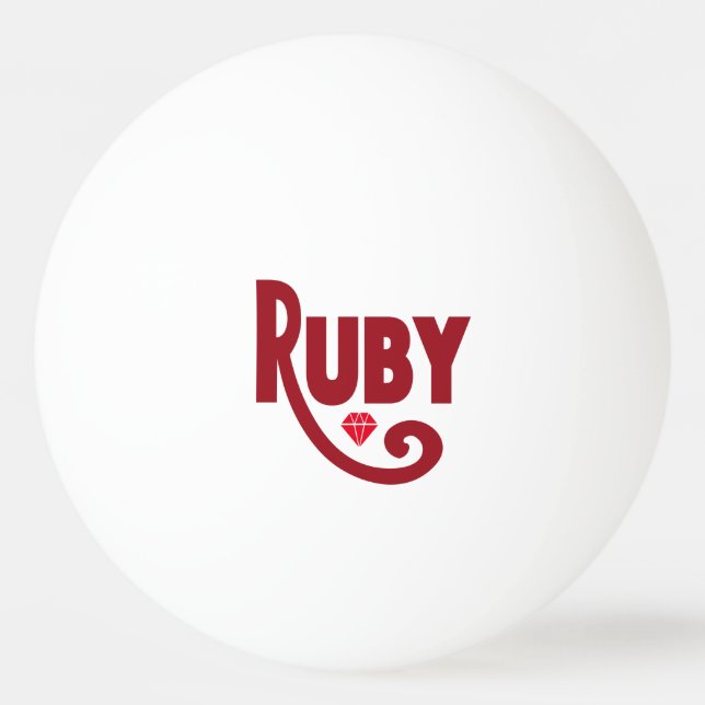 Balle De Ping Pong Ruby (Devant)