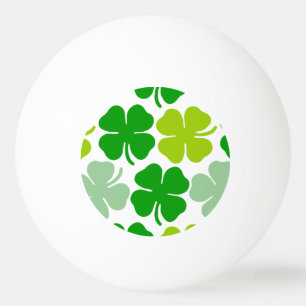 Balle De Ping Pong Saint Patrick's Day Shamrock chanceux
