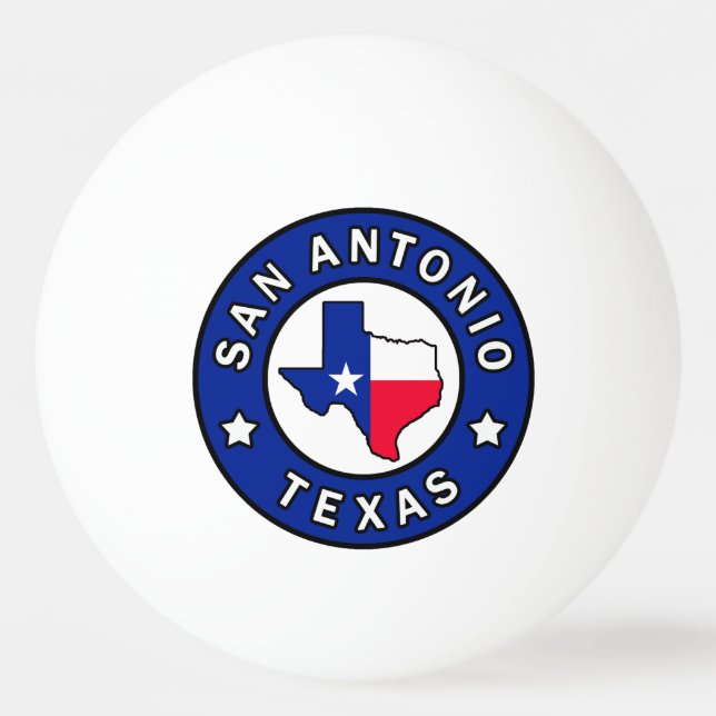 Balle De Ping Pong San Antonio Texas (Devant)