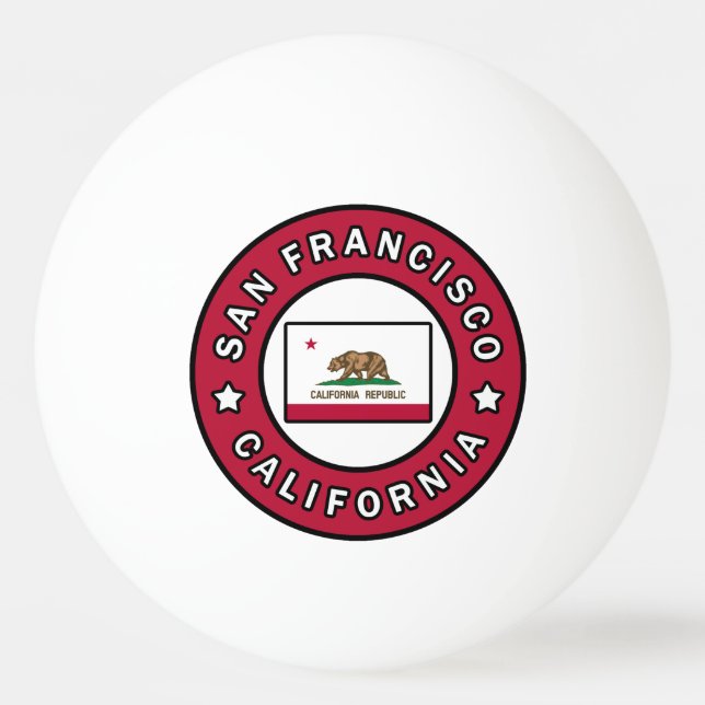 Balle De Ping Pong San Francisco Californie (Devant)