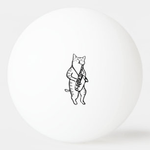 Balle De Ping Pong Saxophone Instrument Musique Jazz Cat Golf Balls
