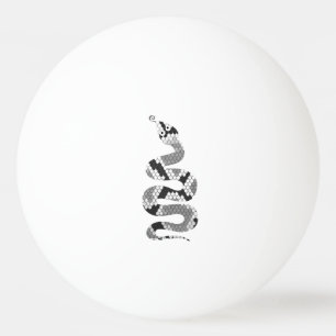 Balle De Ping Pong Serpent gris et silhouette gris clair