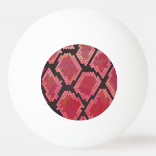 Balle De Ping Pong Serpent noir et rouge