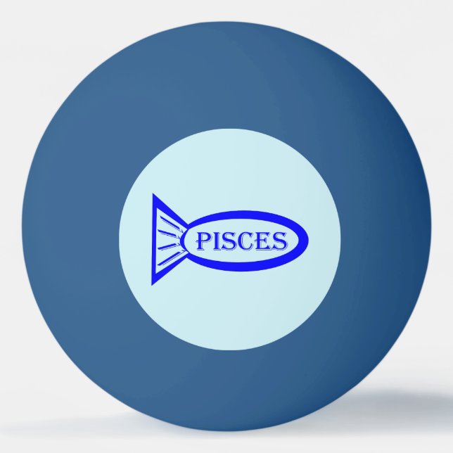 Balle De Ping Pong SIGNE POISSON Étoile Poisson Ping Ball (Devant)