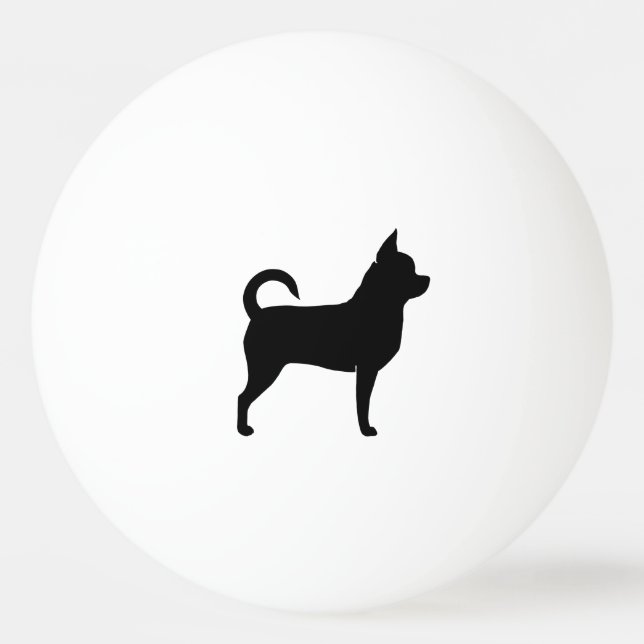 Balle De Ping Pong Silhouette de chiwawa (Devant)