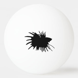 Balle De Ping Pong Silhouette de combat siamoise de poissons