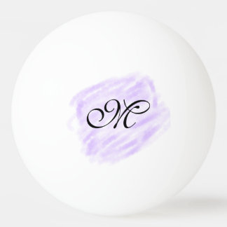 Balle De Ping Pong simple violet aquarelle éclaboussures pastel ajout