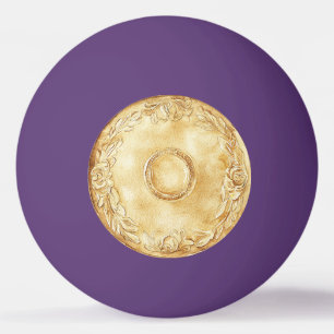 Balle De Ping Pong Singe de pièce d'or corde violette