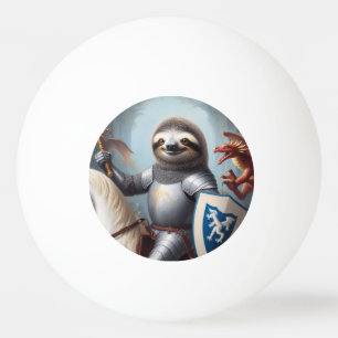 Balle De Ping Pong Sloth Knight Fighting Dragons