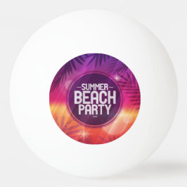 Balle De Ping Pong Soirée d'été de plage
