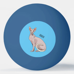 Balle De Ping Pong Sphynx cat