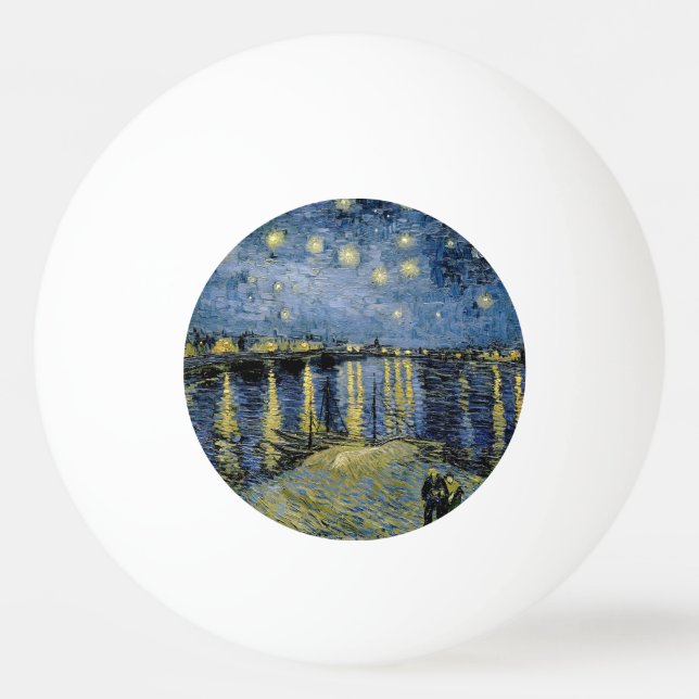 Balle De Ping Pong Starry Night Vincent van Gogh (Devant)